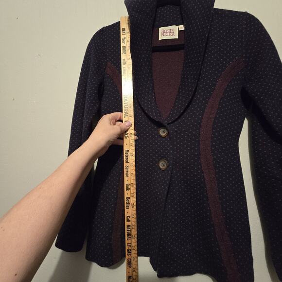 Anthropologie Rosie Neira Jacquard Blazer SM ASO Vampire Diaries Caroline Forbes - Picture 8 of 10